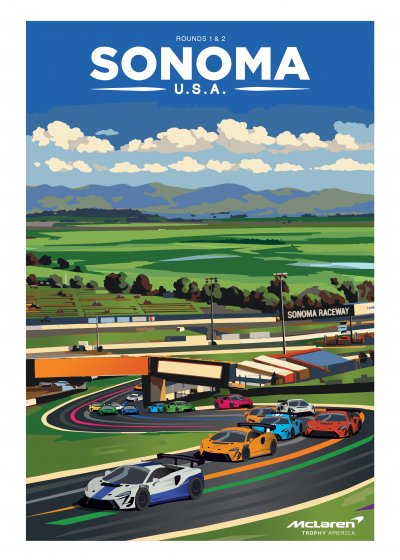 Sonoma Raceway poster