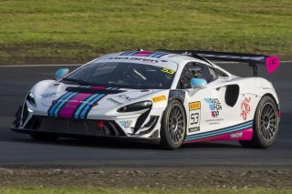 #53 McLaren Artura Trophy Evo of Neil Langberg and Kevin Madsen, RP Motorsports by Forte Racing, McLaren Trophy America, Am, SRO America, Sonoma Raceway, Sonoma, CA, March 2025.
 | Brian Cleary/SRO