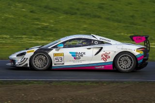 #53 McLaren Artura Trophy Evo of Neil Langberg and Kevin Madsen, RP Motorsports by Forte Racing, McLaren Trophy America, Am, SRO America, Sonoma Raceway, Sonoma, CA, March 2025.
 | Brian Cleary/SRO