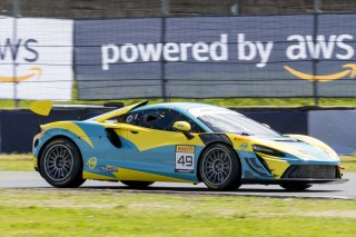 #49 McLaren Artura Trophy Evo of Stephen Sorbaro, OMS, McLaren Trophy America, Am, SRO America, Sonoma Raceway, Sonoma, CA, March 2025.
 | Brian Cleary/SRO