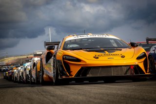 #21 McLaren Artura Trophy Evo of Colin Harrison, TechSport, McLaren Trophy America, Am, SRO America, Circuit fo the Americas, Austin, TX, April 2025. | Brian Cleary/SRO