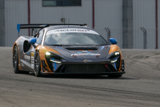#56 McLaren Artura Trophy Evo of Robby Stockard and Bob Stockard, Hooper Street Racing, McLaren Trophy America, Am, SRO America, Circuit fo the Americas, Austin, TX, April 2025.
 | Brian Cleary/SRO