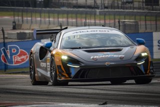 #56 McLaren Artura Trophy Evo of Robby Stockard and Bob Stockard, Hooper Street Racing, McLaren Trophy America, Am, SRO America, Circuit fo the Americas, Austin, TX, April 2025.
 | Brian Cleary/SRO