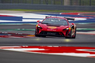 #74 McLaren Artura Trophy Evo of Casey Dennis and James Li, RWE Motorsport, McLaren Trophy America, Pro-Am, SRO America, Circuit fo the Americas, Austin, TX, April 2025.
 | Brian Cleary/SRO