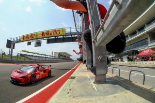 #74 McLaren Artura Trophy Evo of Casey Dennis and James Li, RWE Motorsport, McLaren Trophy America, Pro-Am, SRO America, Circuit fo the Americas, Austin, TX, April 2025.
 | Brian Cleary/SRO