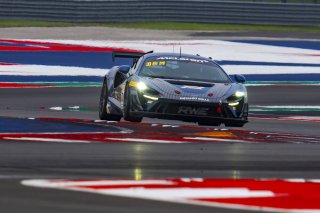 #10 McLaren Artura Trophy Evo of John Dempsey and Andrew Davis, RWE Motorsport, McLaren Trophy America, Pro-Am, SRO America, Circuit fo the Americas, Austin, TX, April 2025.
 | Brian Cleary/SRO