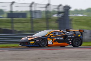 #52 McLaren Artura Trophy Evo of Jason Guzman and Chris Leichtweis, AeroB Motorsports powered by Skip Barber Racing, McLaren Trophy America, SRO America, Circuit fo the Americas, Austin, TX, April 2025.
 | Brian Cleary/SRO