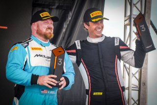 #18 McLaren Artura Trophy Evo of Brandon Kreutz and Canaan O'Connell, Flying Lizards Motorsports, McLaren Trophy America, SRO America, Circuit fo the Americas, Austin, TX, April 2025.
 | Brian Cleary/SRO