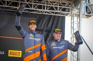 #56 McLaren Artura Trophy Evo of Robby Stockard and Bob Stockard, Hooper Street Racing, McLaren Trophy America, Am, SRO America, Circuit fo the Americas, Austin, TX, April 2025.
 | Brian Cleary/SRO