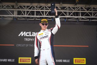 #74 McLaren Artura Trophy Evo of Casey Dennis and James Li, RWE Motorsport, McLaren Trophy America, Pro-Am, SRO America, Circuit fo the Americas, Austin, TX, April 2025.
 | Brian Cleary/SRO