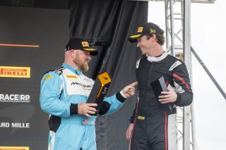 #18 McLaren Artura Trophy Evo of Brandon Kreutz and Canaan O'Connell, Flying Lizards Motorsports, McLaren Trophy America, SRO America, Circuit fo the Americas, Austin, TX, April 2025.
 | Brian Cleary/SRO