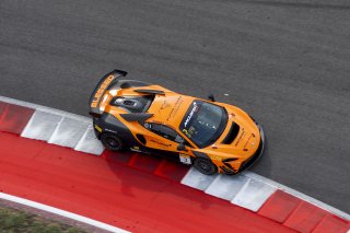 #3 McLaren Artura Trophy Evo of George Lawrence and Spencer Bucknum, Flying Lizards Motorsports, McLaren Trophy America, Pro-Am, SRO America, Circuit of the Americas, Austin, TX, April 2025.
 | Brian Cleary/SRO