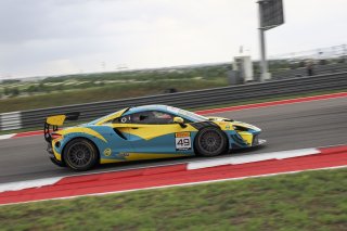 #49 McLaren Artura Trophy Evo of Stephen Sorbaro, OMS, McLaren Trophy America, Am, SRO America, Circuit of the Americas, Austin, TX, April 2025.
 | SRO Motorsports Group
