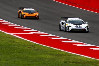 #14 McLaren Artura Trophy Evo of James Sofronas, GMG Racing, McLaren Trophy America, Am, SRO America, Circuit fo the Americas, Austin, TX, April 2025.
 | Brian Cleary/SRO