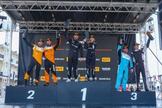 #43 McLaren Artura Trophy Evo of Alexandra Hainer and Jesse Lazare, Motorsports in Action, McLaren Trophy America, Pro-Am, SRO America, Circuit fo the Americas, Austin, TX, April 2025.
 | Brian Cleary/SRO