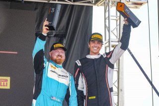 #18 McLaren Artura Trophy Evo of Brandon Kreutz and Canaan O'Connell, Flying Lizards Motorsports, McLaren Trophy America, SRO America, Circuit fo the Americas, Austin, TX, April 2025.
 | Brian Cleary/SRO