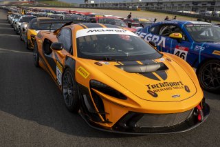 #21 McLaren Artura Trophy Evo of Colin Harrison, TechSport, McLaren Trophy America, Am, SRO America, Circuit fo the Americas, Austin, TX, April 2025.
 | Brian Cleary/SRO