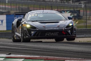 #10 McLaren Artura Trophy Evo of John Dempsey and Andrew Davis, RWE Motorsport, McLaren Trophy America, Pro-Am, SRO America, Circuit fo the Americas, Austin, TX, April 2025.
 | Brian Cleary/SRO