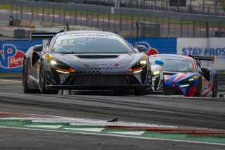 #5 McLaren Artura Trophy Evo of Deniz Teoman and Jeff Cook, Dark Horse Racing, McLaren Trophy America, SRO America, Circuit fo the Americas, Austin, TX, April 2025.
 | Brian Cleary/SRO