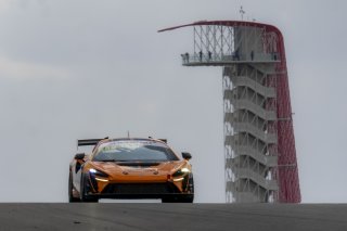 #21 McLaren Artura Trophy Evo of Colin Harrison, TechSport, McLaren Trophy America, Am, SRO America, Circuit fo the Americas, Austin, TX, April 2025.
 | Brian Cleary/SRO