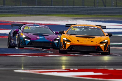 SRO America, Circuit fo the Americas, Austin, TX, April 2025.#3 McLaren Artura Trophy Evo of George Lawrence and Spencer Bucknum, Flying Lizards Motorsports, McLaren Trophy America, Pro-Am
 | Brian Cleary/SRO