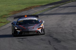 #5 McLaren Artura Trophy Evo of Deniz Teoman and Jeff Cook, Dark Horse Racing, McLaren Trophy America, SRO America, VIRginia International Raceway, alton, VA, July 2025.
 | Brian Cleary/SRO
