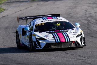 #53 McLaren Artura Trophy Evo of Neil Langberg and Kevin Madsen, RP Motorsports by Forte Racing, McLaren Trophy America, Am, SRO America, VIRginia International Raceway, alton, VA, July 2025.
 | Brian Cleary/SRO