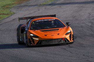 #3 McLaren Artura Trophy Evo of George Lawrence and Spencer Bucknum, Flying Lizards Motorsports, McLaren Trophy America, Pro-Am, SRO America, VIRginia International Raceway, alton, VA, July 2025.
 | Brian Cleary/SRO