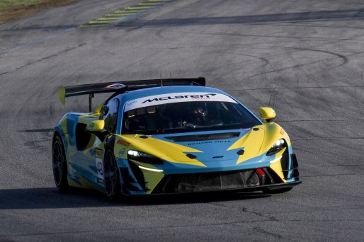 #49 McLaren Artura Trophy Evo of Stephen Sorbaro, OMS, McLaren Trophy America, Am, SRO America, VIRginia International Raceway, alton, VA, July 2025.
 | Brian Cleary/SRO