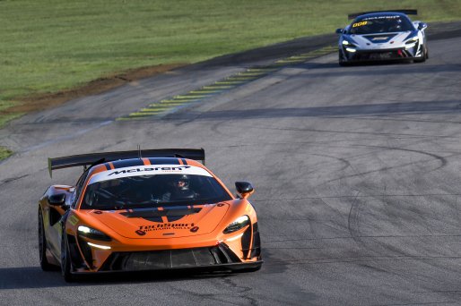 #21 McLaren Artura Trophy Evo of Colin Harrison, TechSport, McLaren Trophy America, Am, SRO America, VIRginia International Raceway, alton, VA, July 2025.
 | Brian Cleary/SRO