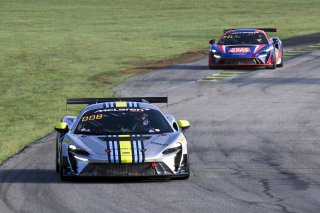 #919 McLaren Artura Trophy Evo of Cooper Broll and Tommy Pintos, Skip Barber Racing, McLaren Trophy America, Pro, SRO America, VIRginia International Raceway, alton, VA, July 2025.
 | Brian Cleary/SRO