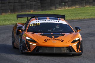 #21 McLaren Artura Trophy Evo of Colin Harrison, TechSport, McLaren Trophy America, Am, SRO America, VIRginia International Raceway, alton, VA, July 2025.
 | Brian Cleary/SRO