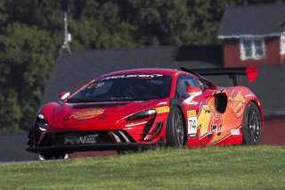 #74 McLaren Artura Trophy Evo of Casey Dennis and James Li, RWE Motorsport, McLaren Trophy America, Pro-Am, SRO America, VIRginia International Raceway, alton, VA, July 2025.
 | Brian Cleary/SRO