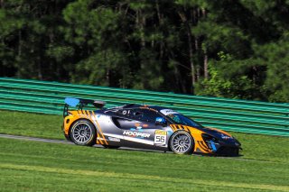 #56 McLaren Artura Trophy Evo of Robby Stockard and Bob Stockard, Hooper Street Racing, McLaren Trophy America, Am, SRO America, VIRginia International Raceway, alton, VA, July 2025.
 | Brian Cleary/SRO