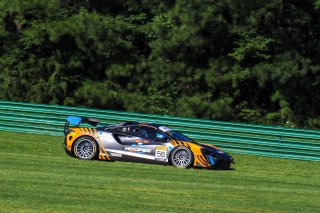 #56 McLaren Artura Trophy Evo of Robby Stockard and Bob Stockard, Hooper Street Racing, McLaren Trophy America, Am, SRO America, VIRginia International Raceway, alton, VA, July 2025.
 | Brian Cleary/SRO