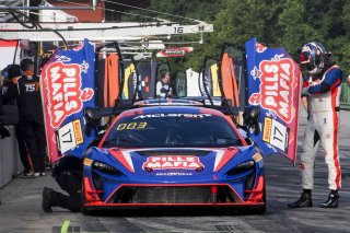 #17 McLaren Artura Trophy Evo of Tom Kopczynski and Eric Filgueiras, Riley Motorsports, McLaren Trophy America, Pro-Am, SRO America, VIRginia International Raceway, alton, VA, July 2025.
 | Brian Cleary/SRO
