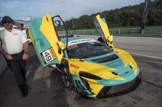 #49 McLaren Artura Trophy Evo of Stephen Sorbaro, OMS, McLaren Trophy America, Am, SRO America, VIRginia International Raceway, alton, VA, July 2025.
 | Brian Cleary/SRO