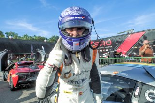 #919 McLaren Artura Trophy Evo of Cooper Broll and Tommy Pintos, Skip Barber Racing, McLaren Trophy America, Pro, SRO America, VIRginia International Raceway, alton, VA, July 2025.
 | Brian Cleary/SRO
