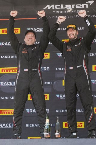 #5 McLaren Artura Trophy Evo of Deniz Teoman and Jeff Cook, Dark Horse Racing, McLaren Trophy America, SRO America, VIRginia International Raceway, alton, VA, July 2025.
 | Brian Cleary/SRO