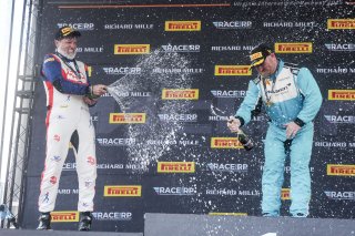 #17 McLaren Artura Trophy Evo of Tom Kopczynski and Eric Filgueiras, Riley Motorsports, McLaren Trophy America, Pro-Am, #18 McLaren Artura Trophy Evo of Brandon Kreutz and Canaan O'Connell, Flying Lizards Motorsports, SRO America, VIRginia International R | Brian Cleary/SRO