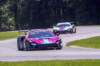 #18 McLaren Artura Trophy Evo of Brandon Kreutz and Canaan O'Connell, Flying Lizards Motorsports, McLaren Trophy America, SRO America, VIRginia International Raceway, alton, VA, July 2025.
 | Brian Cleary/SRO