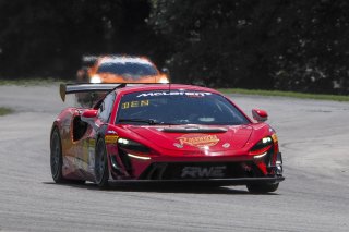 #74 McLaren Artura Trophy Evo of Casey Dennis and James Li, RWE Motorsport, McLaren Trophy America, Pro-Am, SRO America, VIRginia International Raceway, alton, VA, July 2025.
 | Brian Cleary/SRO