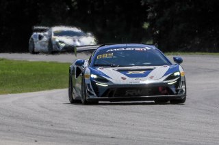 #10 McLaren Artura Trophy Evo of John Dempsey and Andrew Davis, RWE Motorsport, McLaren Trophy America, Pro-Am, SRO America, VIRginia International Raceway, alton, VA, July 2025.
 | Brian Cleary/SRO