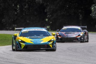 #49 McLaren Artura Trophy Evo of Stephen Sorbaro, OMS, McLaren Trophy America, Am, SRO America, VIRginia International Raceway, alton, VA, July 2025.
 | Brian Cleary/SRO