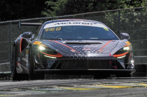 #5 McLaren Artura Trophy Evo of Deniz Teoman and Jeff Cook, Dark Horse Racing, McLaren Trophy America, SRO America, VIRginia International Raceway, alton, VA, July 2025.
 | Brian Cleary/SRO