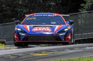 #17 McLaren Artura Trophy Evo of Tom Kopczynski and Eric Filgueiras, Riley Motorsports, McLaren Trophy America, Pro-Am, SRO America, VIRginia International Raceway, alton, VA, July 2025.
 | Brian Cleary/SRO