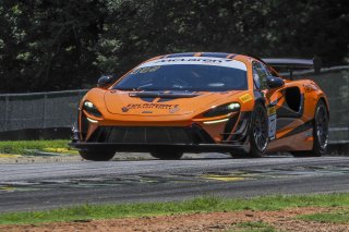 #21 McLaren Artura Trophy Evo of Colin Harrison, TechSport, McLaren Trophy America, Am, SRO America, VIRginia International Raceway, alton, VA, July 2025.
 | Brian Cleary/SRO
