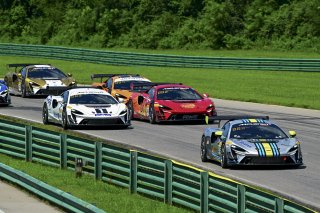 #919 McLaren Artura Trophy Evo of Cooper Broll and Tommy Pintos, Skip Barber Racing, McLaren Trophy America, Pro, SRO America, VIRginia International Raceway, alton, VA, July 2025.
 | Rick Houghton/SRO