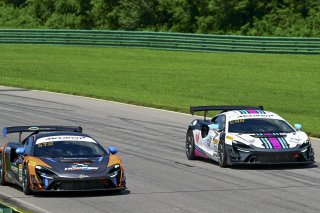 #53 McLaren Artura Trophy Evo of Neil Langberg and Kevin Madsen, RP Motorsports by Forte Racing, McLaren Trophy America, Am, SRO America, VIRginia International Raceway, alton, VA, July 2025.
 | Rick Houghton/SRO