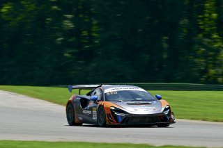 #56 McLaren Artura Trophy Evo of Robby Stockard and Bob Stockard, Hooper Street Racing, McLaren Trophy America, Am, SRO America, VIRginia International Raceway, alton, VA, July 2025.
 | Rick Houghton/SRO